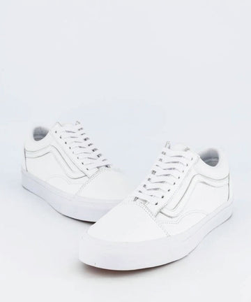 Vans Old Skool (Premium Leather) True White